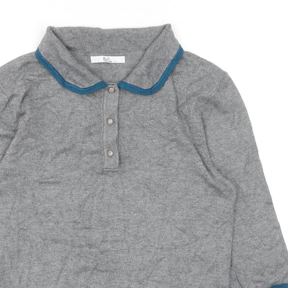 Womens UK Size S Klass Collection Grey Pullover Jumper