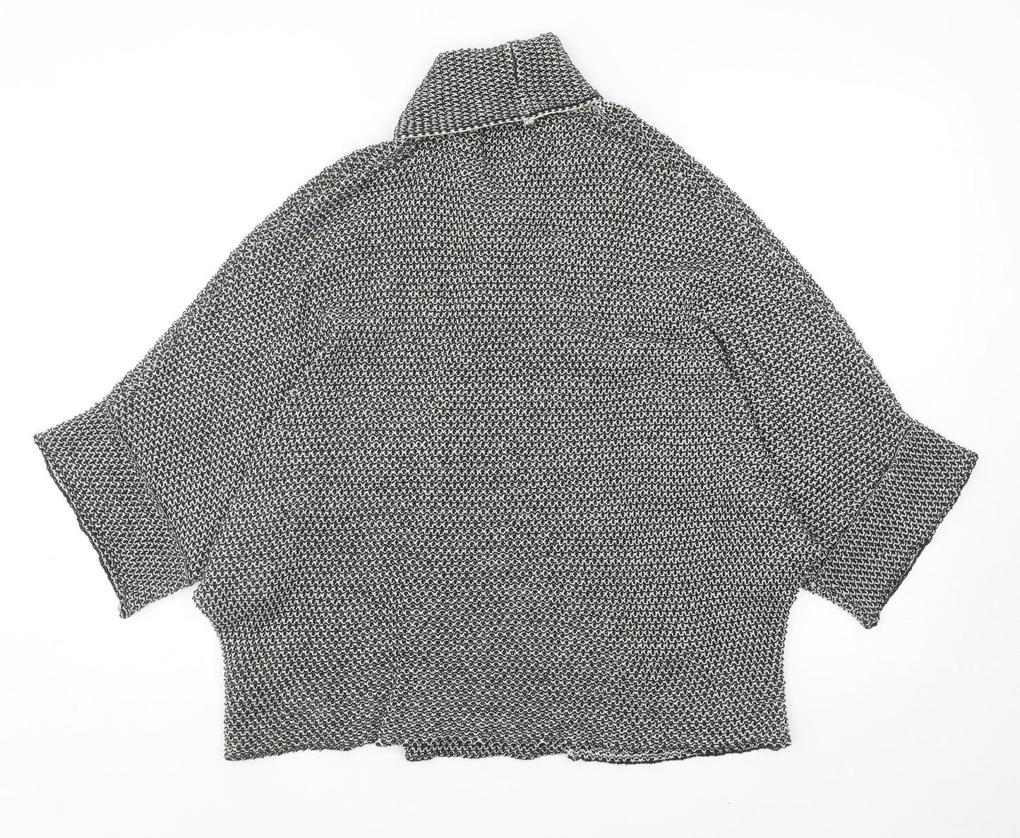 Womens UK Size M Zara Black Cardigan Jumper