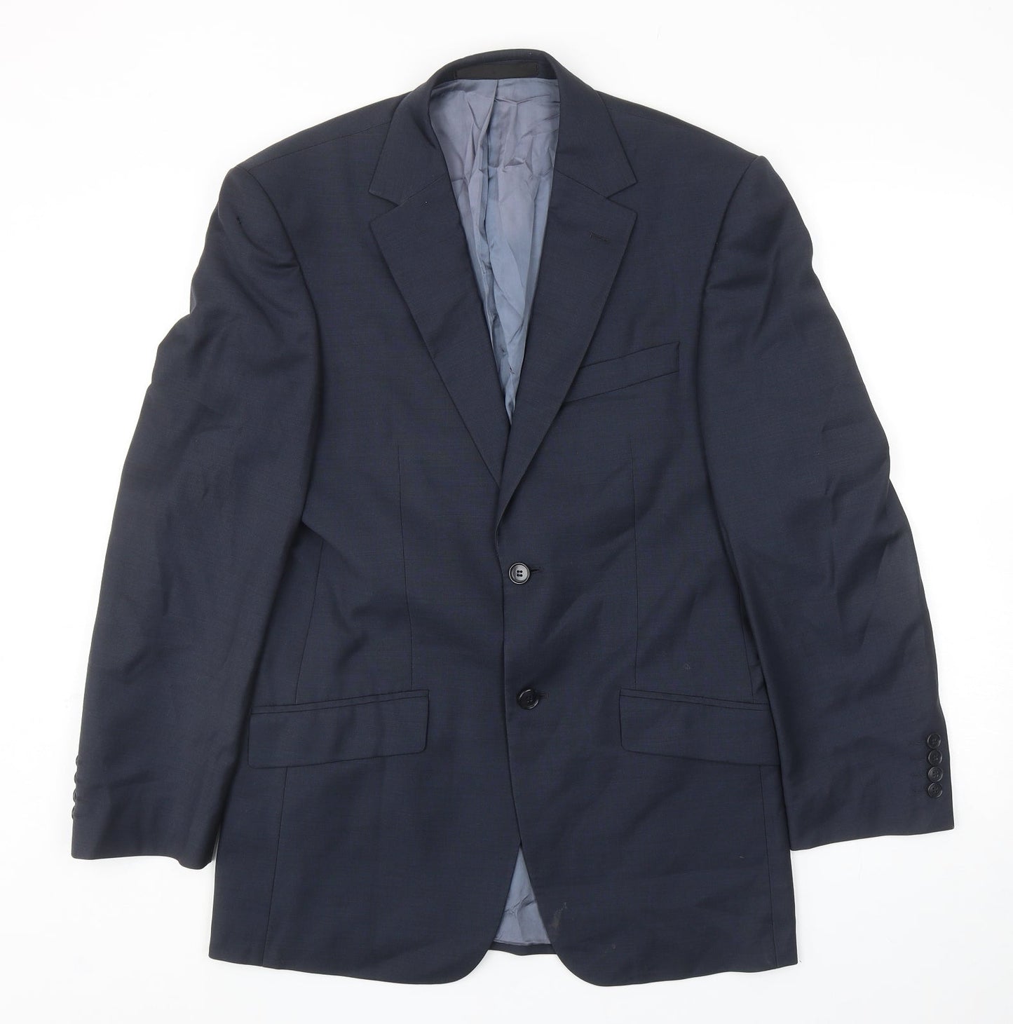 Mens UK Size 36 Marks and Spencer Regular Blue Suit Jacket