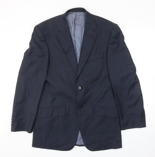 Mens UK Size 36 Marks and Spencer Regular Blue Suit Jacket