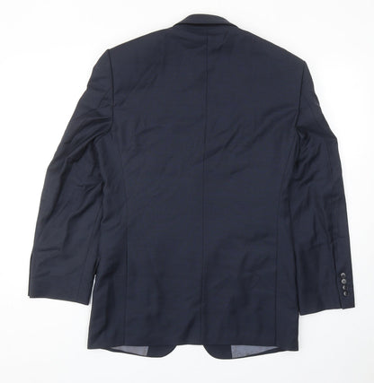 Mens UK Size 36 Marks and Spencer Regular Blue Suit Jacket