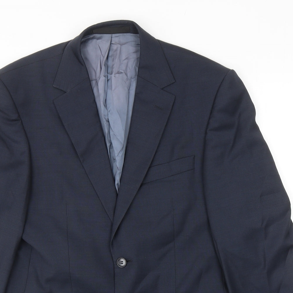 Mens UK Size 36 Marks and Spencer Regular Blue Suit Jacket