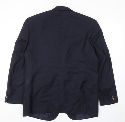 Skopes Mens Blue Wool Jacket Suit Jacket Size 44