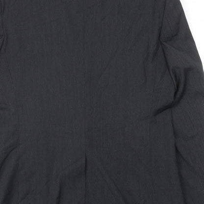 Vivaldi Mens Grey Polyester Jacket Suit Jacket Size 36