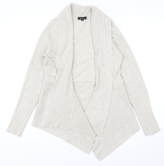 Womens UK Size M Verve Ami Beige Cardigan Jumper