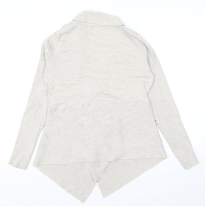 Womens UK Size M Verve Ami Beige Cardigan Jumper