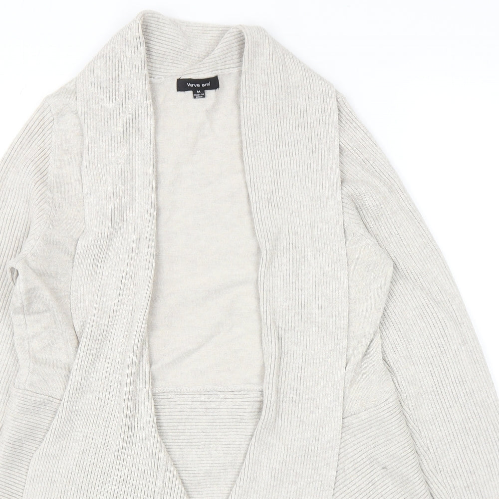 Womens UK Size M Verve Ami Beige Cardigan Jumper