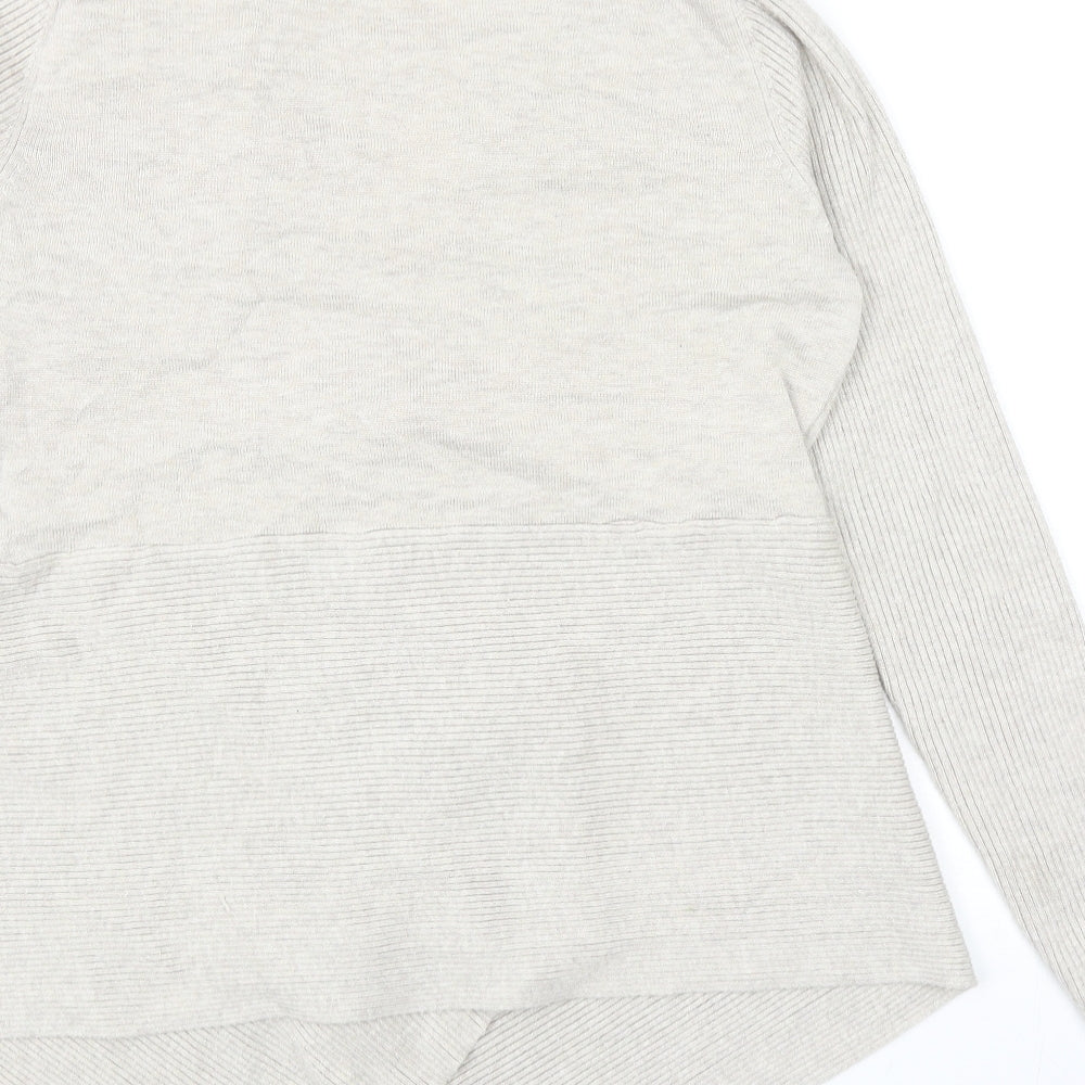 Womens UK Size M Verve Ami Beige Cardigan Jumper