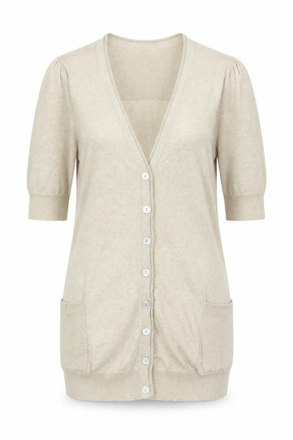 Womens UK Size 10 Principles Beige Cardigan Jumper