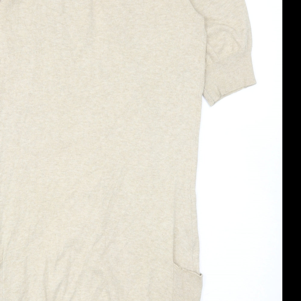 Womens UK Size 10 Principles Beige Cardigan Jumper