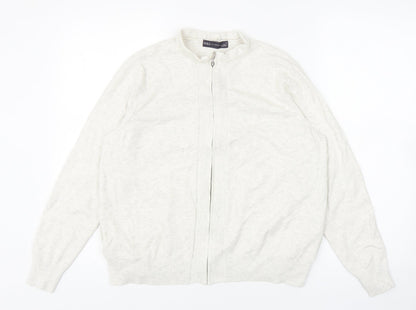 Womens UK Size M Marks and Spencer Grey Full Zip Jumper