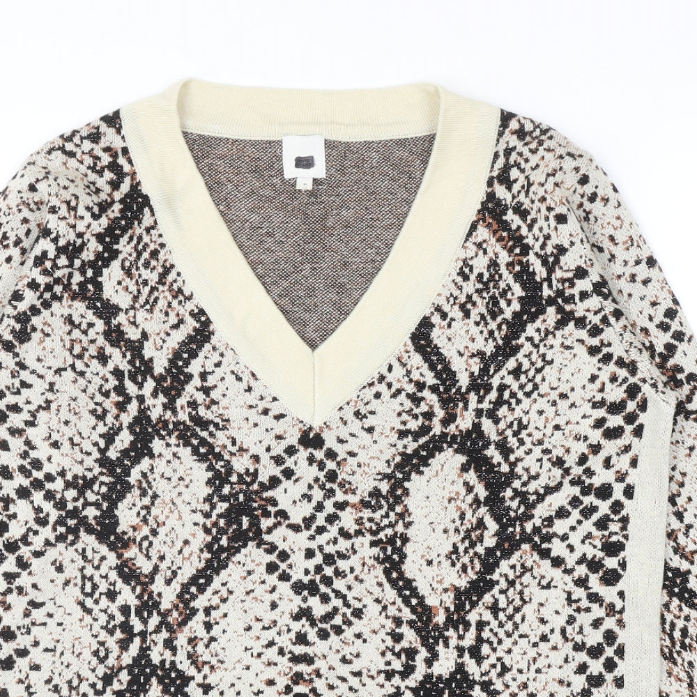 Womens UK Size 6 River Island Beige Pullover Jumper