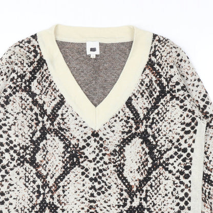 Womens UK Size 6 River Island Beige Pullover Jumper