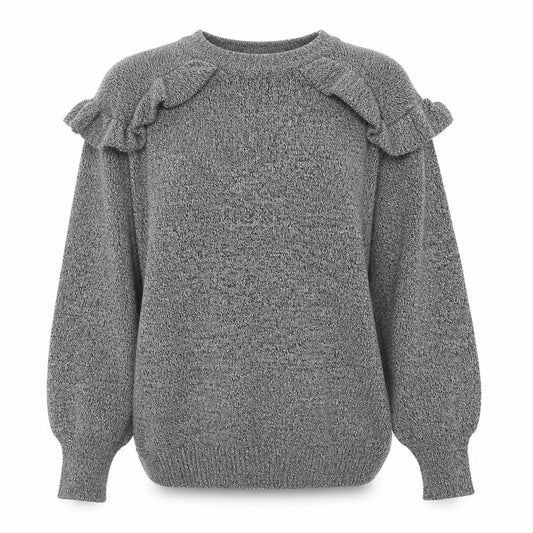 Womens UK Size S b.young Grey Pullover Jumper