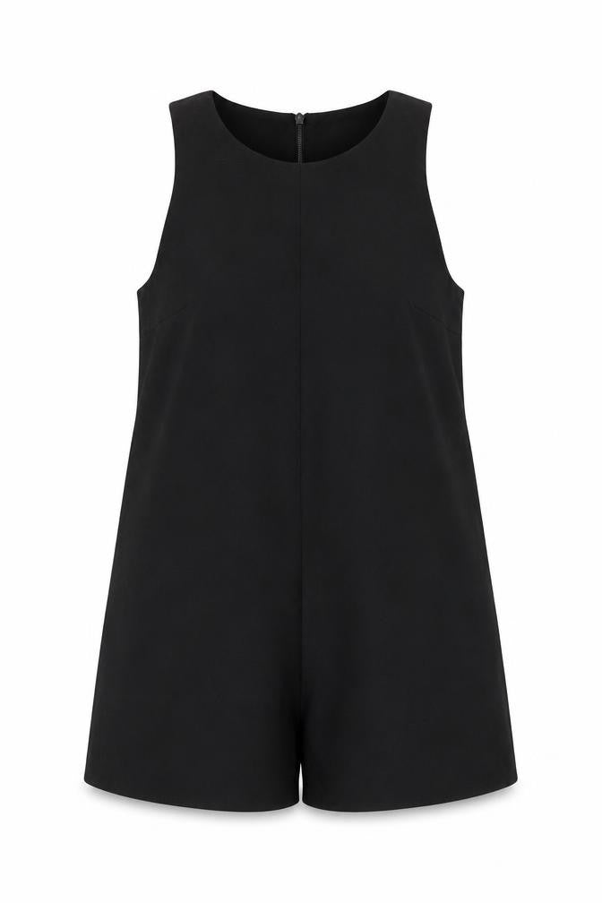 Womens UK Size XS Zara One-Piece Black Playsuit