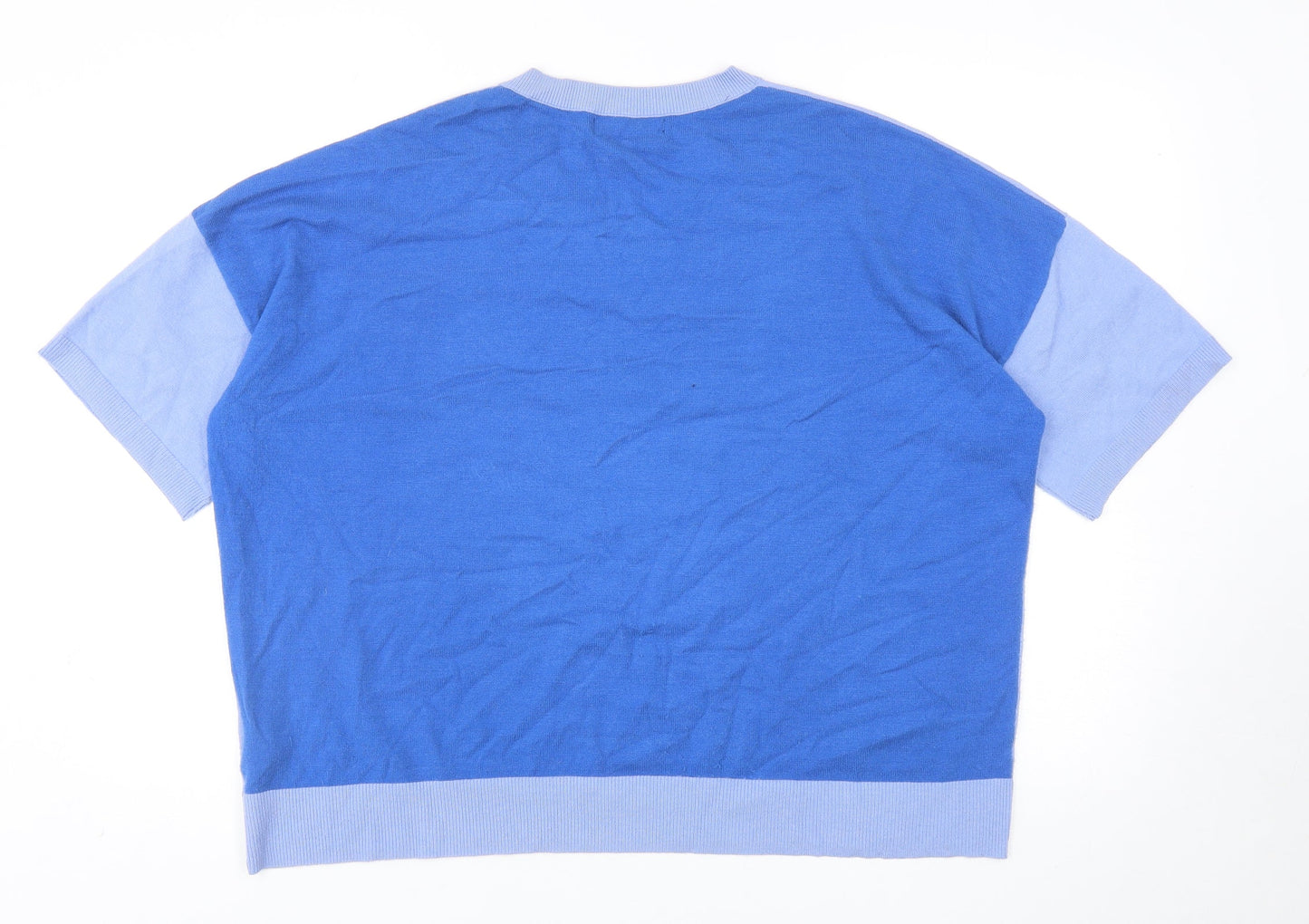 Womens UK Size 18 Marks and Spencer Blue Pullover Jumper