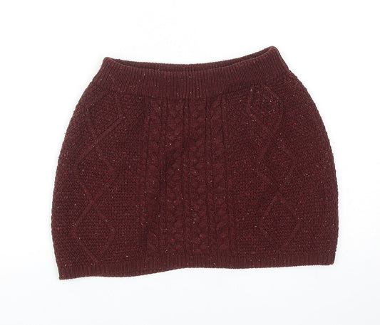 Atmosphere Womens Red Geometric Acrylic Bandage Skirt Size 8