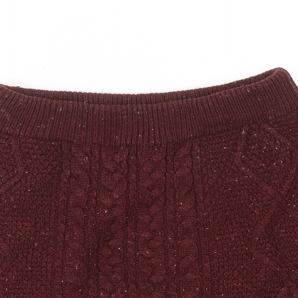 Atmosphere Womens Red Geometric Acrylic Bandage Skirt Size 8