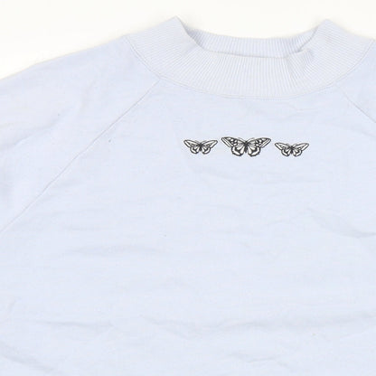 Hollister Womens Blue Cotton Pullover Sweatshirt Size M Pullover - Butterfly
