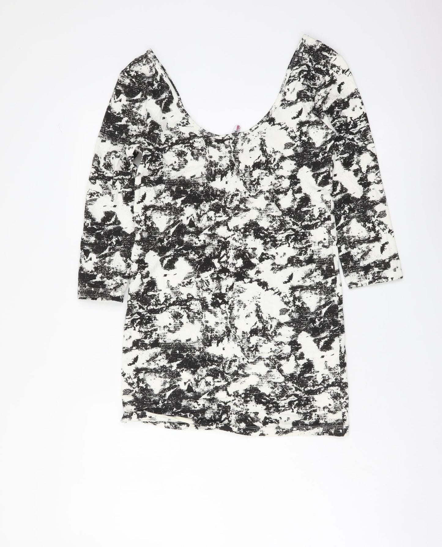 Womens UK Size 10 Internacionale Black Basic Blouse