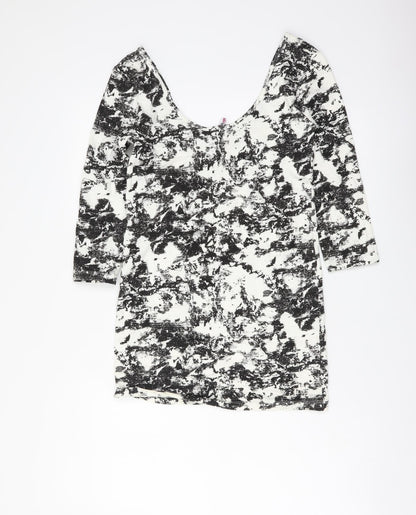 Womens UK Size 10 Internacionale Black Basic Blouse