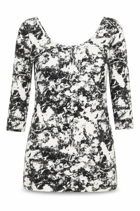 Womens UK Size 10 Internacionale Black Basic Blouse
