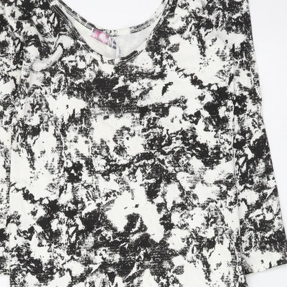 Womens UK Size 10 Internacionale Black Basic Blouse