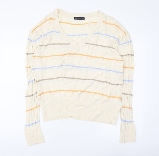Womens UK Size L Marks and Spencer Multicoloured Pullover Jumper