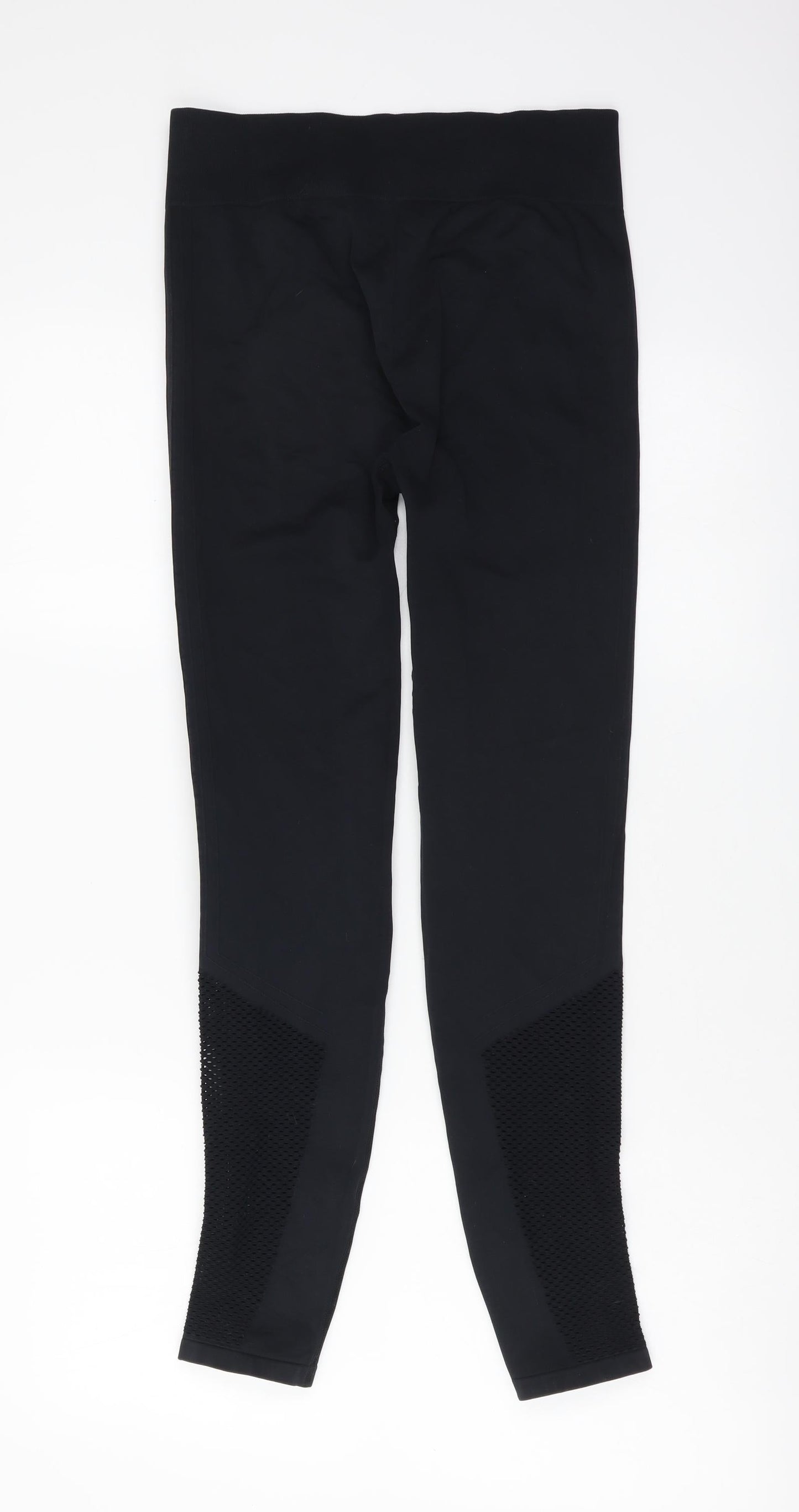 H&M Womens Black Polyester Sweatpants Leggings Size M L25 in Regular