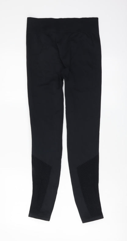 H&M Womens Black Polyester Sweatpants Leggings Size M L25 in Regular