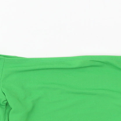 Womens UK Size M Zara Green Cropped Blouse