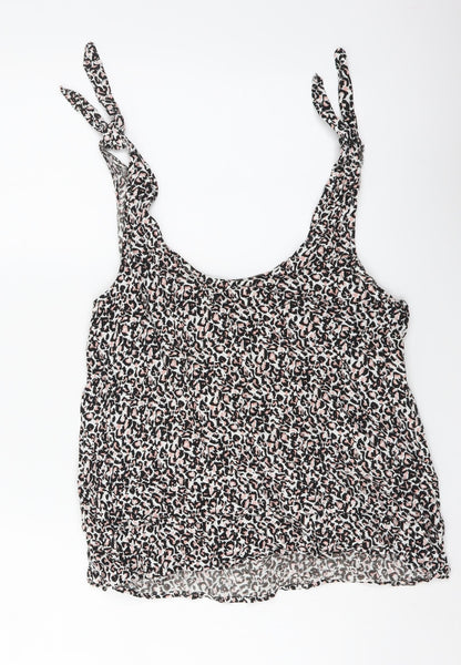 Womens UK Size 12 Oasis Multicoloured Basic Tank