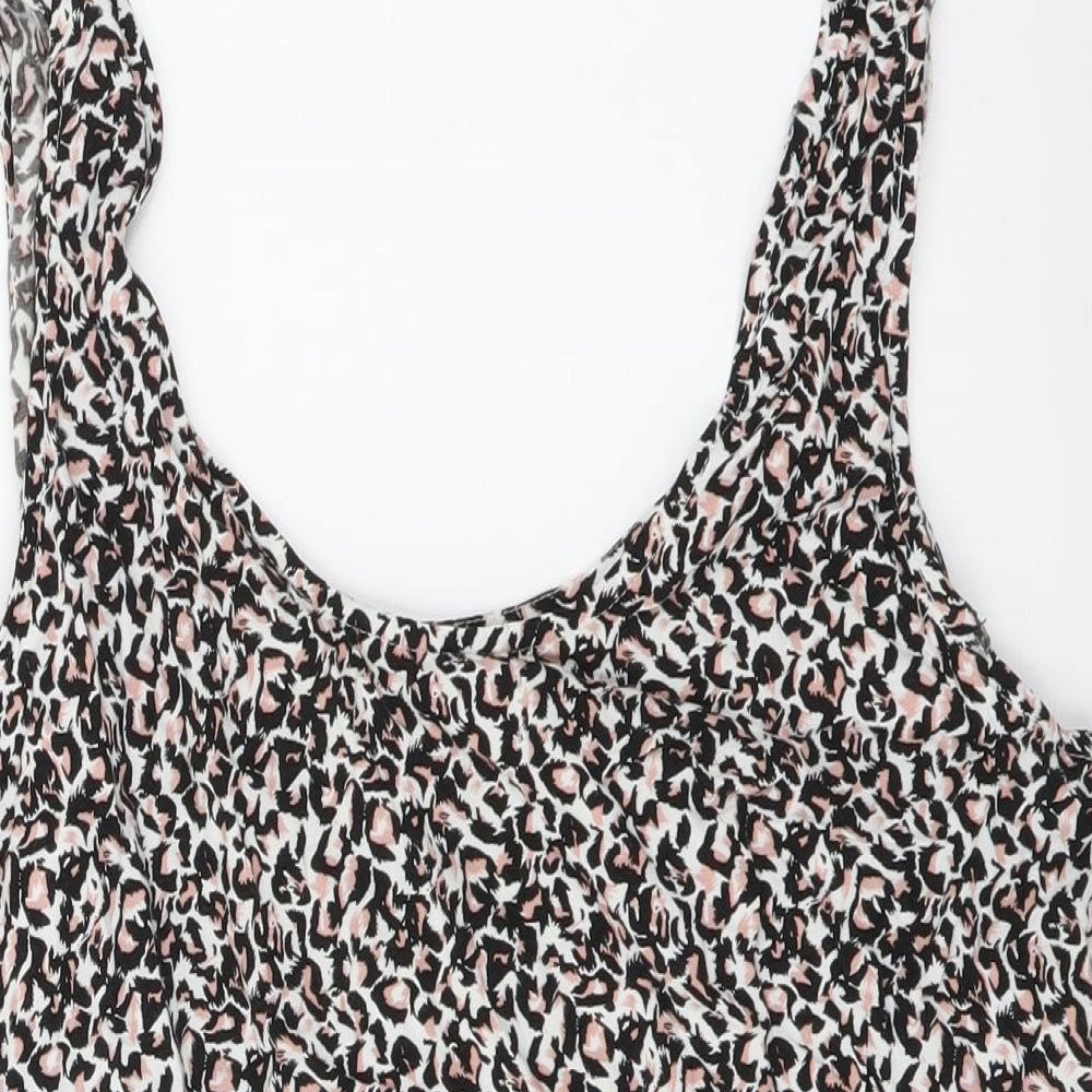 Womens UK Size 12 Oasis Multicoloured Basic Tank