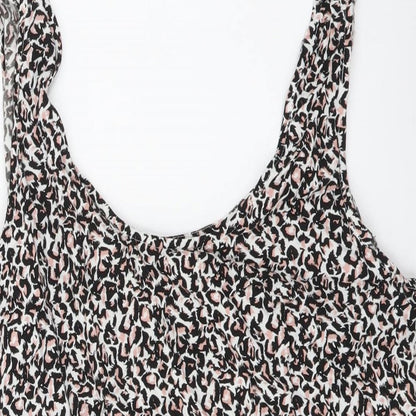 Womens UK Size 12 Oasis Multicoloured Basic Tank