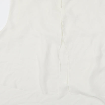 Womens UK Size L Mango Ivory Basic Tank