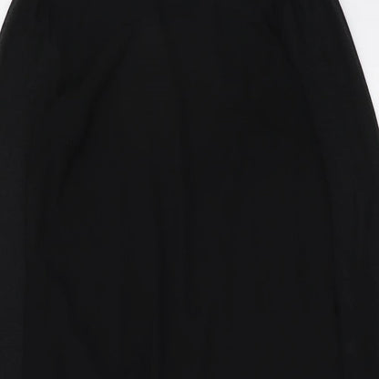 Atmosphere Womens Black Polyester Shift Size 8 Boat Neck Pullover