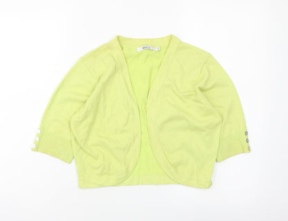 Womens UK Size S M&Co Green Shrug Jumper
