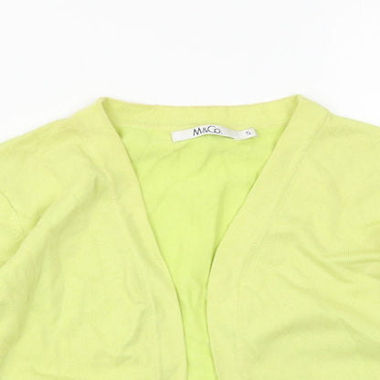 Womens UK Size S M&Co Green Shrug Jumper