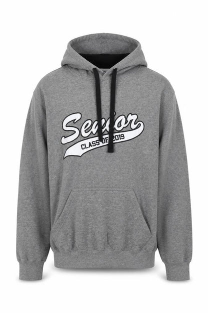 Jostens Mens Grey Cotton Pullover Hoodie Size S - Senior Class
