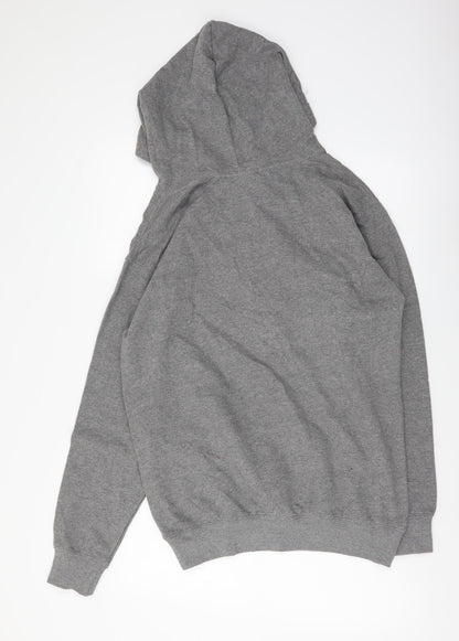 Jostens Mens Grey Cotton Pullover Hoodie Size S - Senior Class