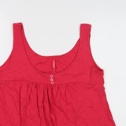 Womens UK Size 14 Evie Pink Basic Tank