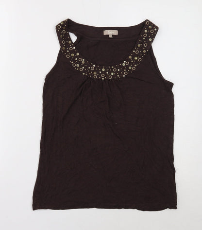 Womens UK Size 12 Soon Brown Basic Tank