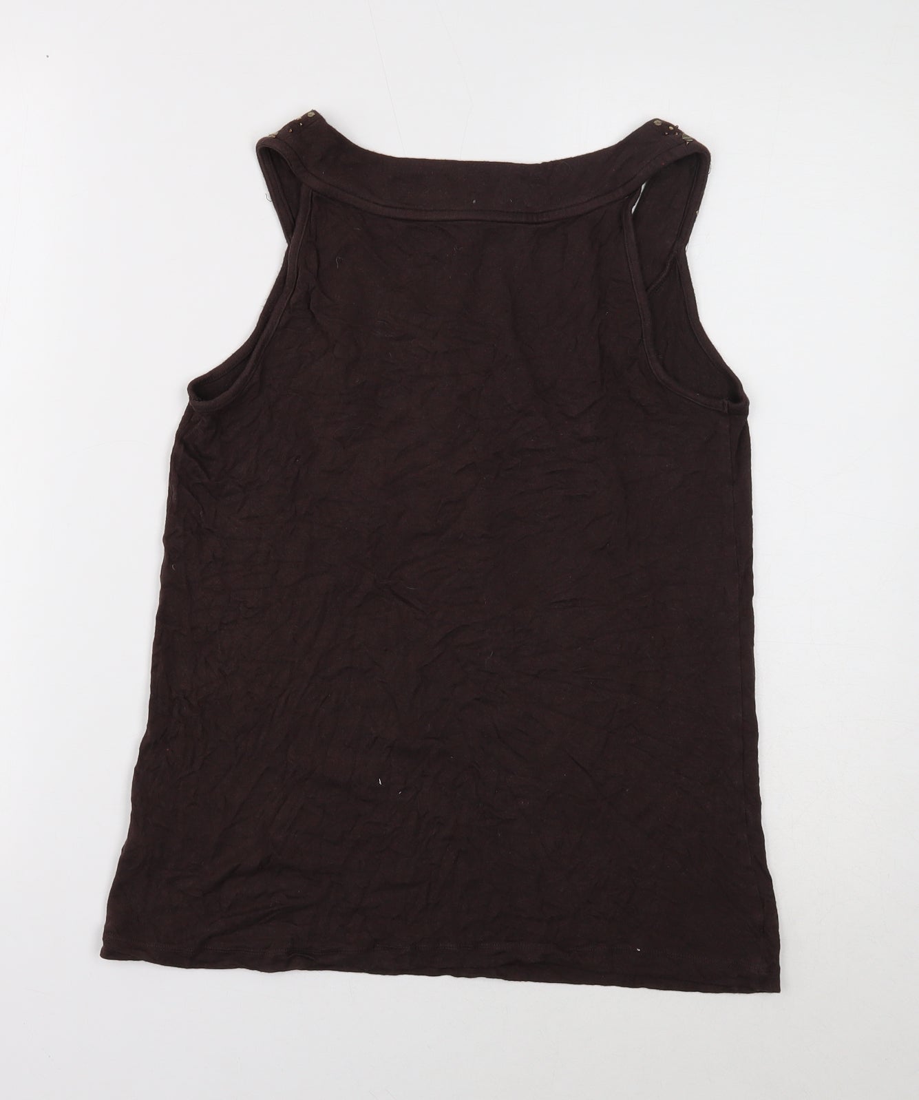 Womens UK Size 12 Soon Brown Basic Tank