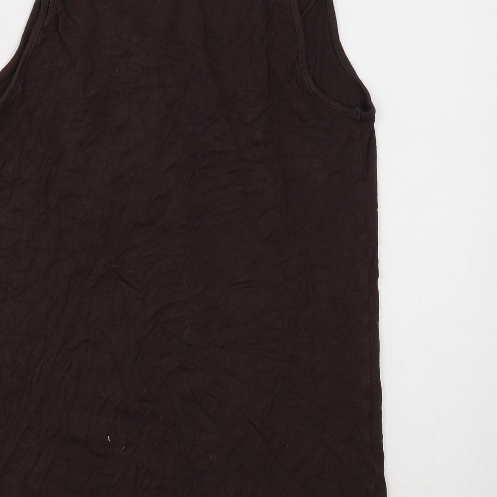 Womens UK Size 12 Soon Brown Basic Tank