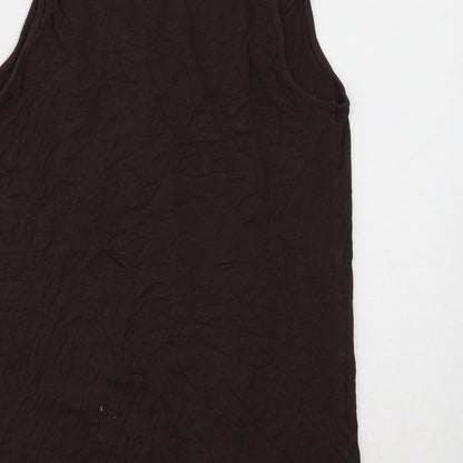 Womens UK Size 12 Soon Brown Basic Tank