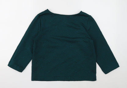 Dorothy Perkins Womens Green Polyester Pullover Sweatshirt Size 10 Pullover