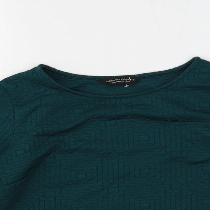 Dorothy Perkins Womens Green Polyester Pullover Sweatshirt Size 10 Pullover