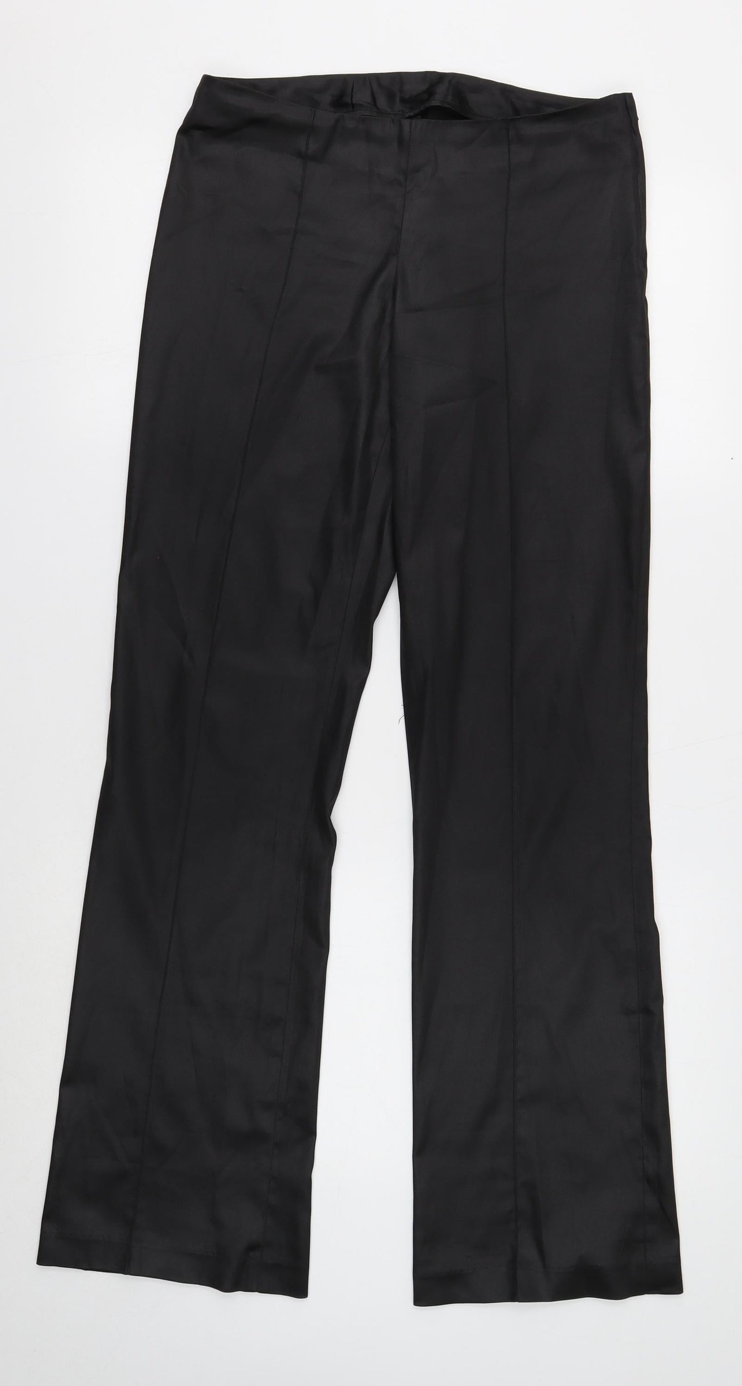 Womens UK Size S Divided Regular Fit  Black Trousers