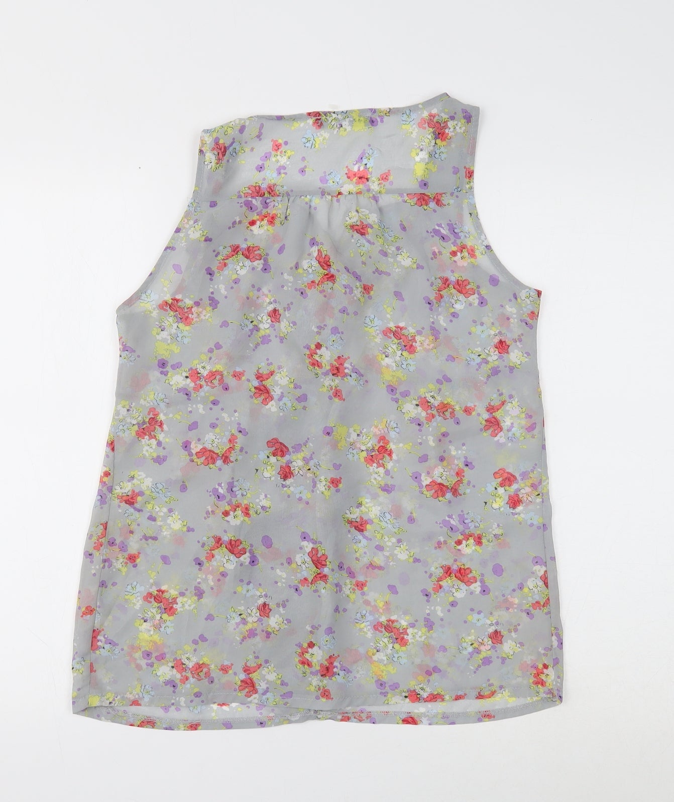 Womens UK Size 10 Atmosphere Grey Basic Tank