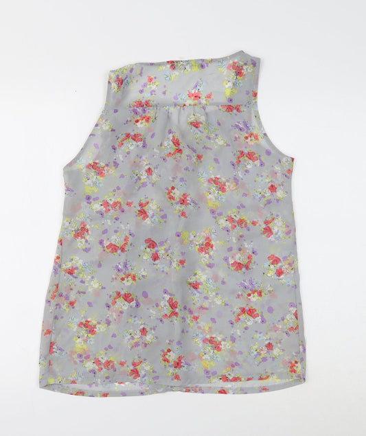 Womens UK Size 10 Atmosphere Grey Basic Tank